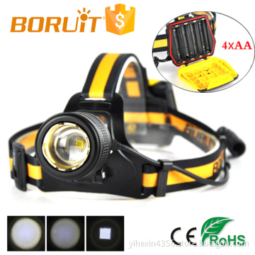 Hot Sale Boruit 1000 Lumens AA Battery Zoom LED Headlamp